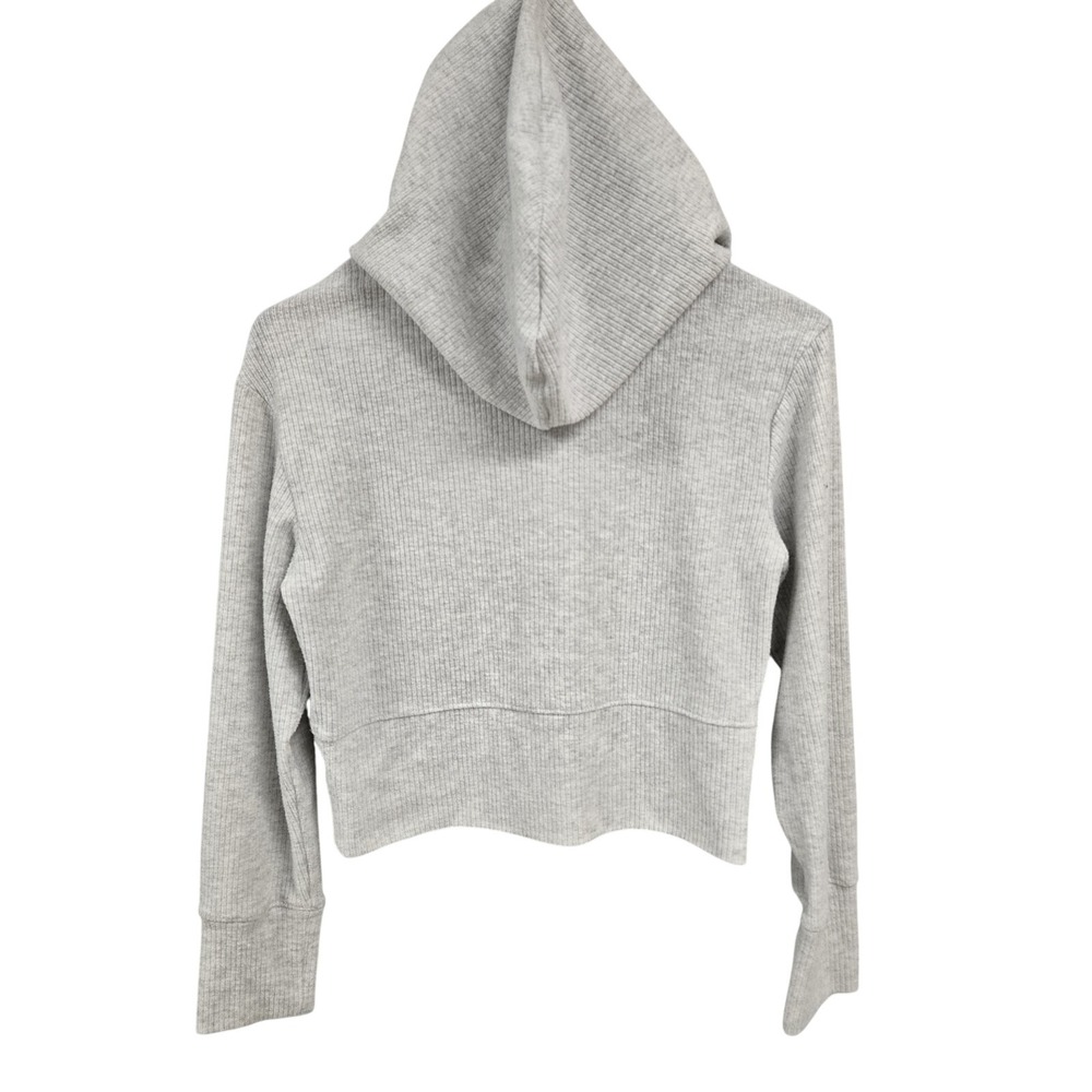 Old Navy Kid Cozeplush 2-Way-Zip Hoodie Soft Comfy Cozy Light Heather Gray 14-16 - Picture 6 of 7